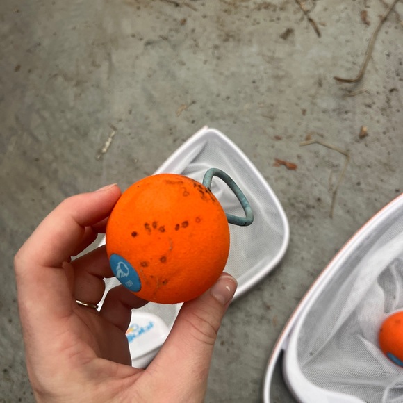 Outdoor Catch Game Set with Orange and White Nets - Picture 2 of 5